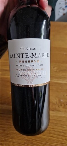 Burdeos Entre dos mares Château Sainte-Marie Réserve 2023
