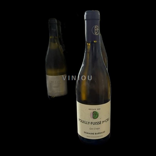 Vin Blanc sec Les Crays Domaine Barraud 2021 France Bourgogne Pouilly-fuissé AOC Premier Cru