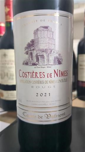 Rhône Valley Costières de Nîmes Comte de Valmont 2021