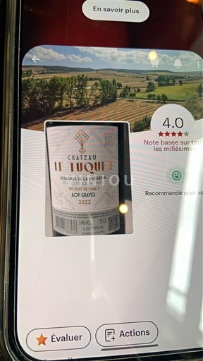 Bordeaux Graves Château Le Tuquet 2022