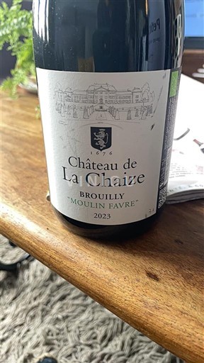 Beaujolais Brouilly Château La Chaize Moulin Favre 2023