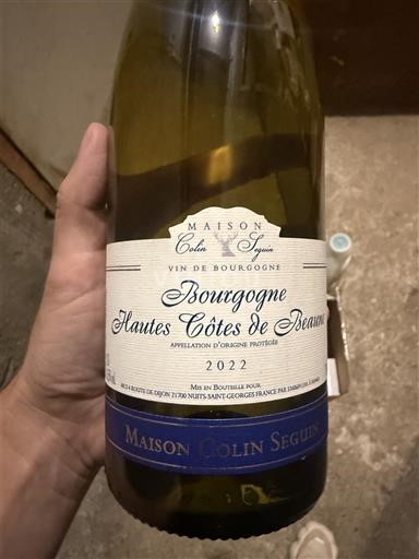 Burgundy Hautes-Côtes de Beaune Maison Colin Seguin 2022