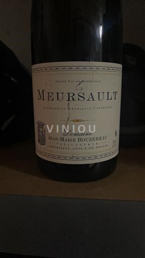 Bourgondië Meursault Domaine Jean-Marie Bouzereau Vieilles Vignes Niet-geïntegreerd