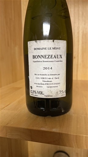 Loiretal Bonnezeaux Domaine Le Mont 2014