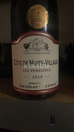 Borgogna Côte de Nuits Villages Domaine Désertaux-Ferrand Les Perrières 2019