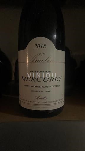 Burgundy Mercurey Amiot 2018