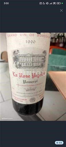 Bordeaux Pomerol La Rose Peyrière 1990