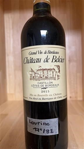 Bordeaux Castillon-Côtes-de-Bordeaux Château Belcier 2015
