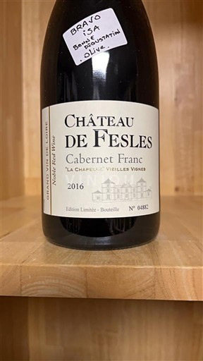 Loiretal Anjou Château Fesles La Chapelle Vieilles Vignes 2016