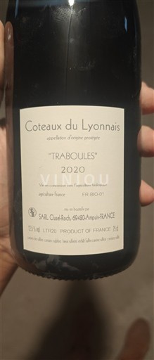 Lionese Coteaux del Lionese SARL Clusel-Roch Traboules 2020