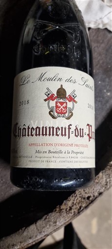 Valle del Ródano Châteauneuf-du-Pape. Moulin des saints 2018