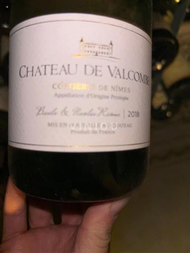Vallée du Rhône Costières-de-nîmes Château Valcombe 2018