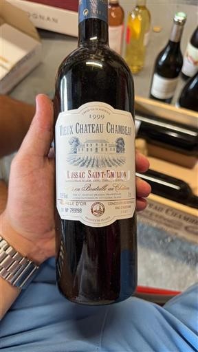 Bordeaux Lussac-saint-émilion Château Vieux Chambeau 1999