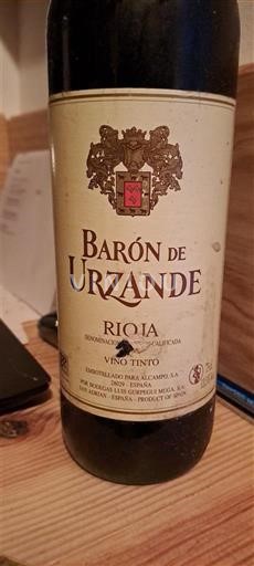 La Rioja Rioja Barón de Urzande Neleten.