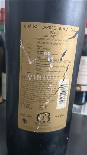 Burdeos Haut-Médoc Château Larose Trintaudon 2009