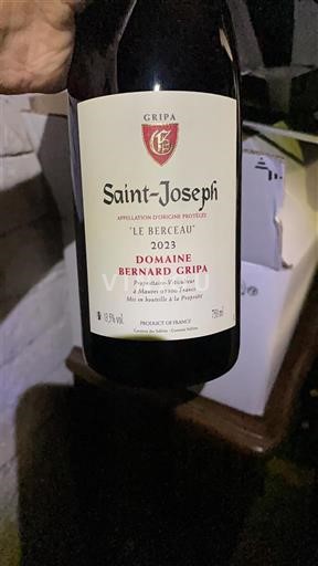 Rhône Valley Saint-Joseph Domaine Bernard Gripa Le Berceau 2023