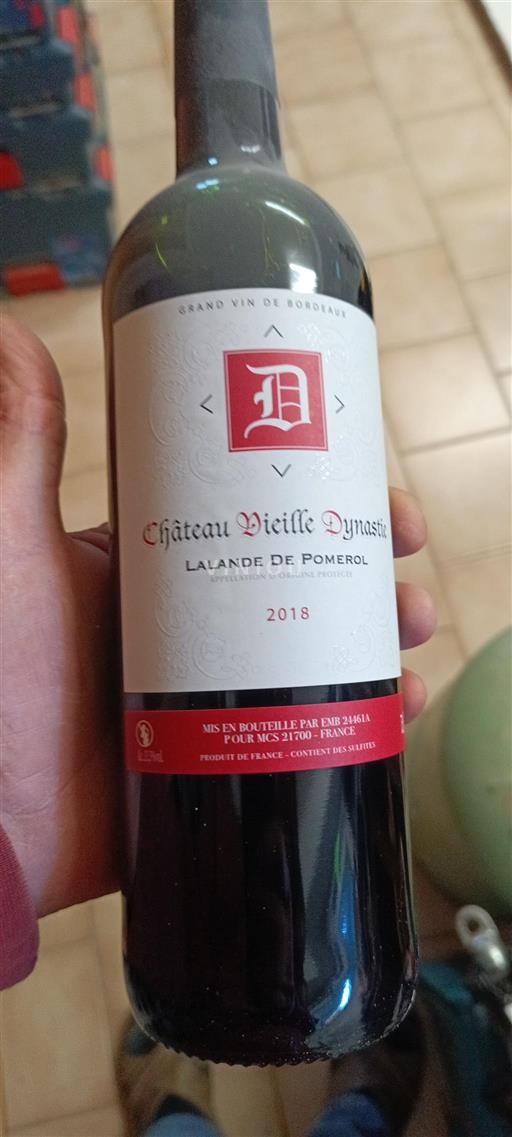 Burdeos Lalande-de-Pomerol Château Vieille Dynastie 2018