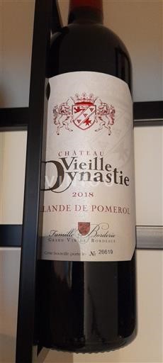 Bordeaux Lalande-de-Pomerol Château Vieille Dynastie 2018