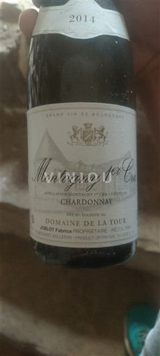 Burgundi Montagny Premier Cru Domaine La Tour 2014