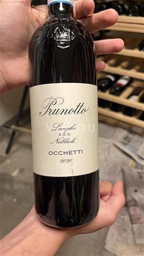 Vin Rouge sec Occhietti Prunotto 2020 Italie Piémont Nebbiolo d'Alba DOC