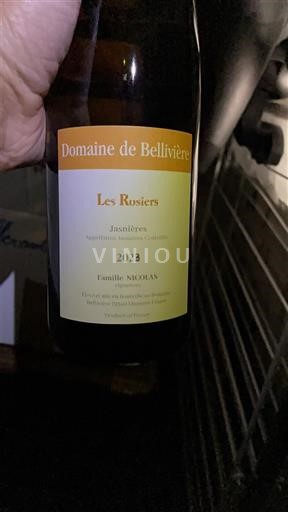 Loiretal Jasnières Domaine Bellivière Les Rosiers 2023