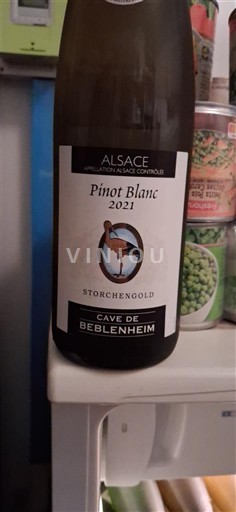 Vinos Blanc sec Storchengold Cave de Beblenheim 2021 Francia Alsacia Vin de France
