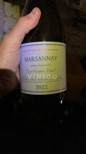 Burgundy Marsannay Domaine Bruno Clair Les Grasses Têtes 2022