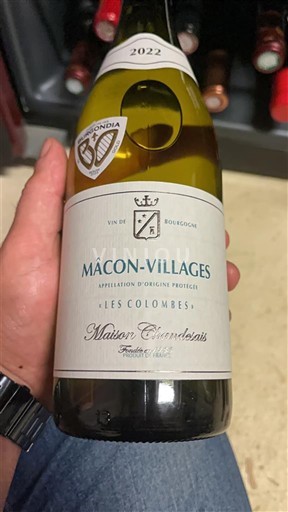 Bourgogne Mâcon og mâcon-landsbyer Maison Chandesais Les Colombes 2022