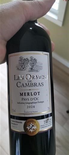 Languedoc-Roussillon Pays d'Oc Les Ormes de Cambras Réservée 2024