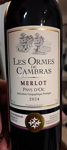 Languedoc-Roussillon Pays d'Oc Les Ormes de Cambras Réservée 2024