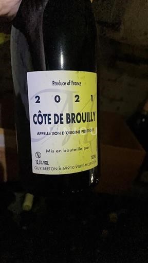 Beaujolais Côte-de-Brouilly Guy Breton 2021