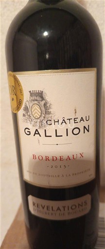 Bordeaux Château Gallion Révélations 2015