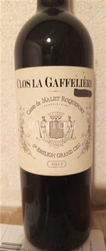 Bordeaux Saint-Émilion Grand Cru Grand Cru Clos La Gaffelière 2012