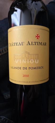 Bordeaux Lalande-de-Pomerol Château Altimar 2010