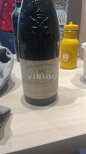Vin Rouge sec Clos Saint Patrice 2008 France Vallée du Rhône Châteauneuf-du-pape AOC