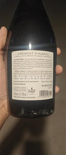 Vin Effervescent Blanc sec 12.16 Dopff 2021 France Alsace Crémant-d'alsace AOC Grand Cru
