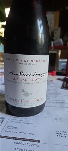 Burgundi Nuits-saint-georges Domaine Clos des Poulettes Les Vallerots Ei vuosikertaa