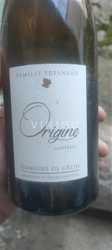 Loiretal Jasnières Domaine Cézin Origine 2019