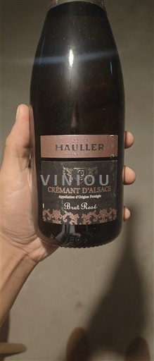 Vin Effervescent Rosé brut Brut Rosé Hauller 2022 France Alsace Crémant-d'alsace AOC
