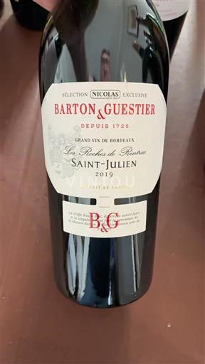 Bordeaux Saint-Julien Barton & Guestier Les Roches de Reserve 2019