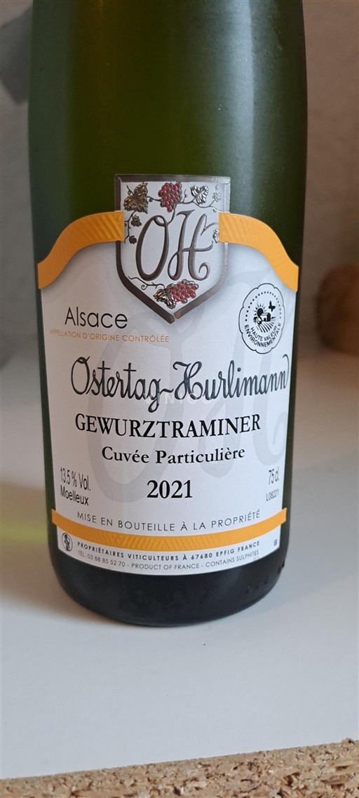 Alsace Grand Cru Ostertag-Hurlimann Particulière 2021