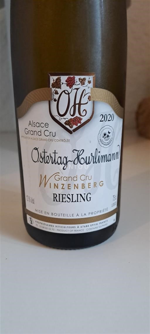 Elzas Alsace Grand Cru Grand Cru Ostertag-Hurlimann Winzenberg 2020