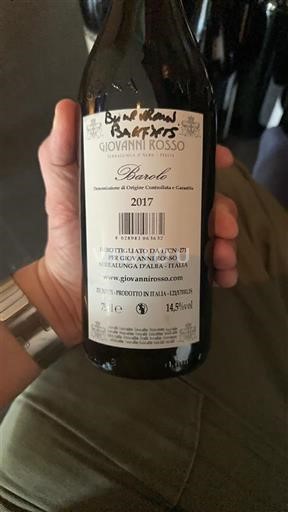 Piemonte Barolo Giovanni Rosso 2017
