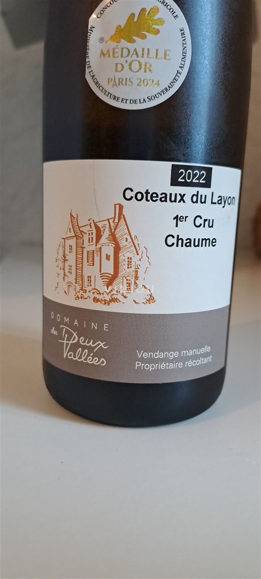 Loiretal Coteaux-du-Layon Domaine Des Deux Vallées 2022