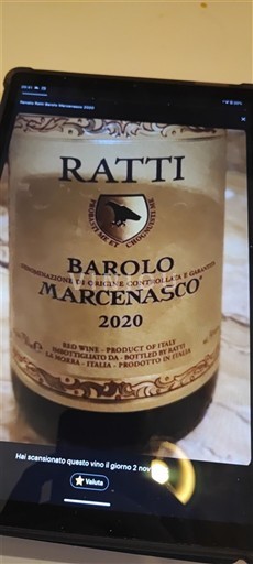 Piemonte Barolo Ratti Marcenasco 2020