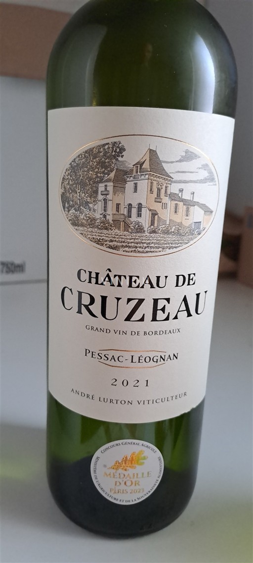 Burdeos Pessac-Léognan Château Cruzeau 2021