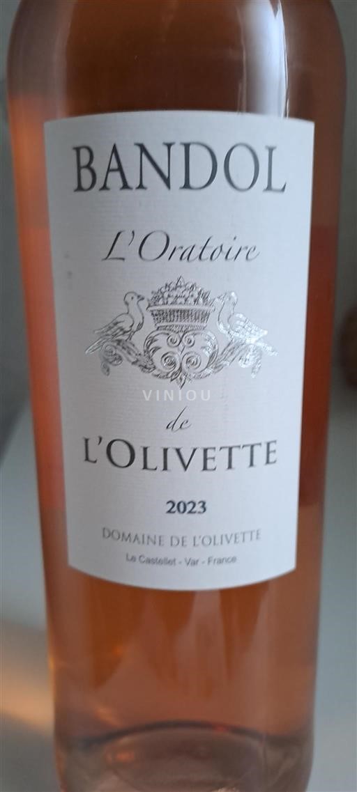 Provenza Bandol Domaine L'Olivette L'Oratoire 2023