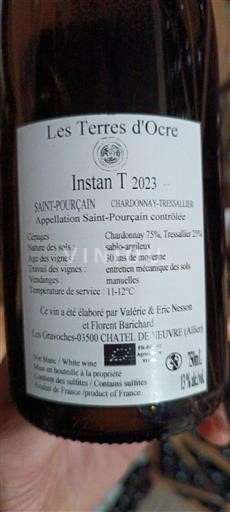 Valle del Loira Saint-Pourçain Les Terres Ocre Instan T 2023