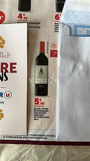 Bordeaux Blaye-Côtes-de-Bordeaux Château Vieux Puit 2019