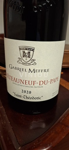 Rhônedalen Châteauneuf-du-Pape Gabriel Meffre Saint-Théodoric 2020